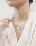  Dây chuyền vàng hình tròn đồng xu khắc cầu vòng - Eterna Rainbow | Gix Jewelry 