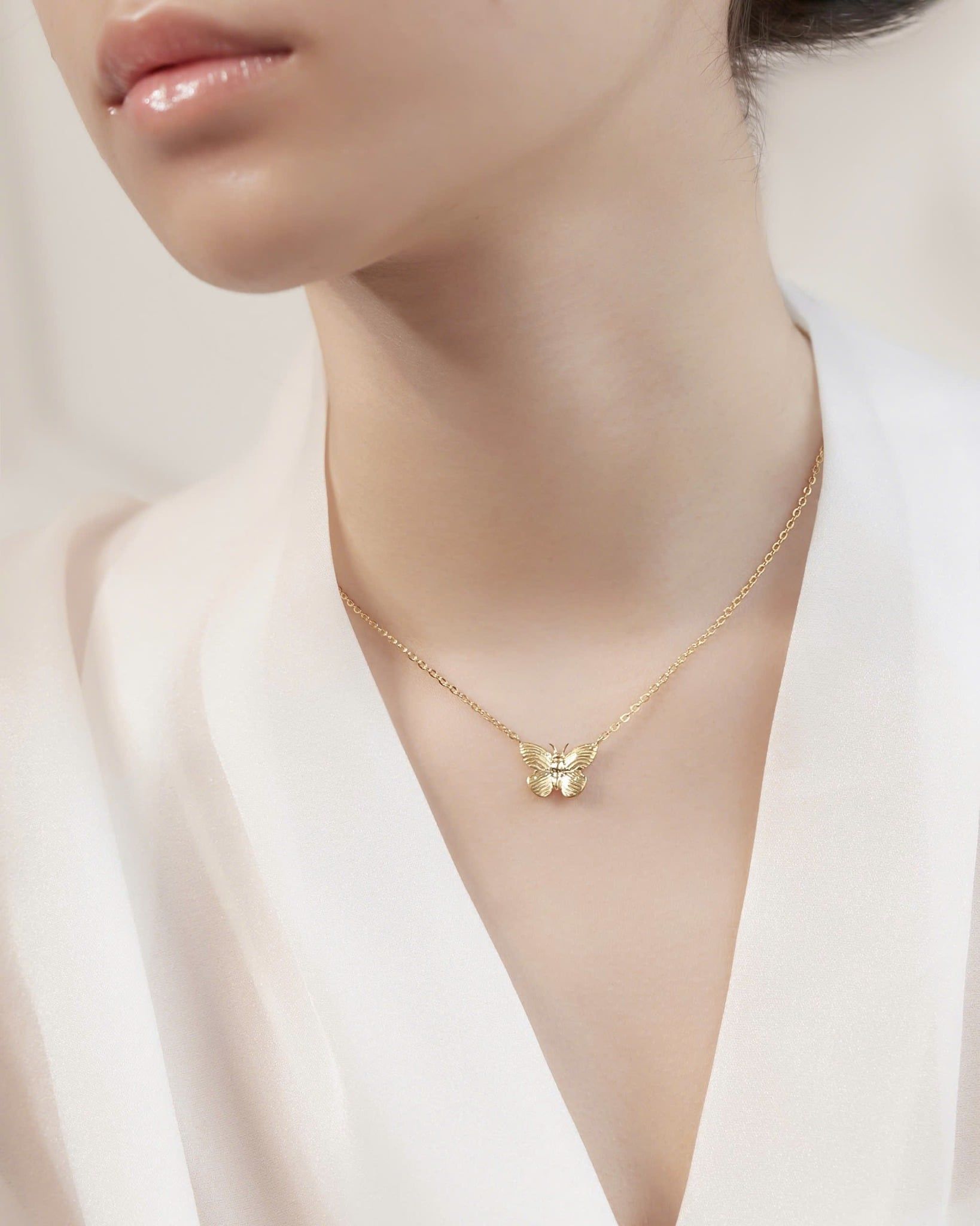  Dây chuyền bươm bướm vàng tây & bạc đẹp - Butterfly Whisper | Gix Jewelry 