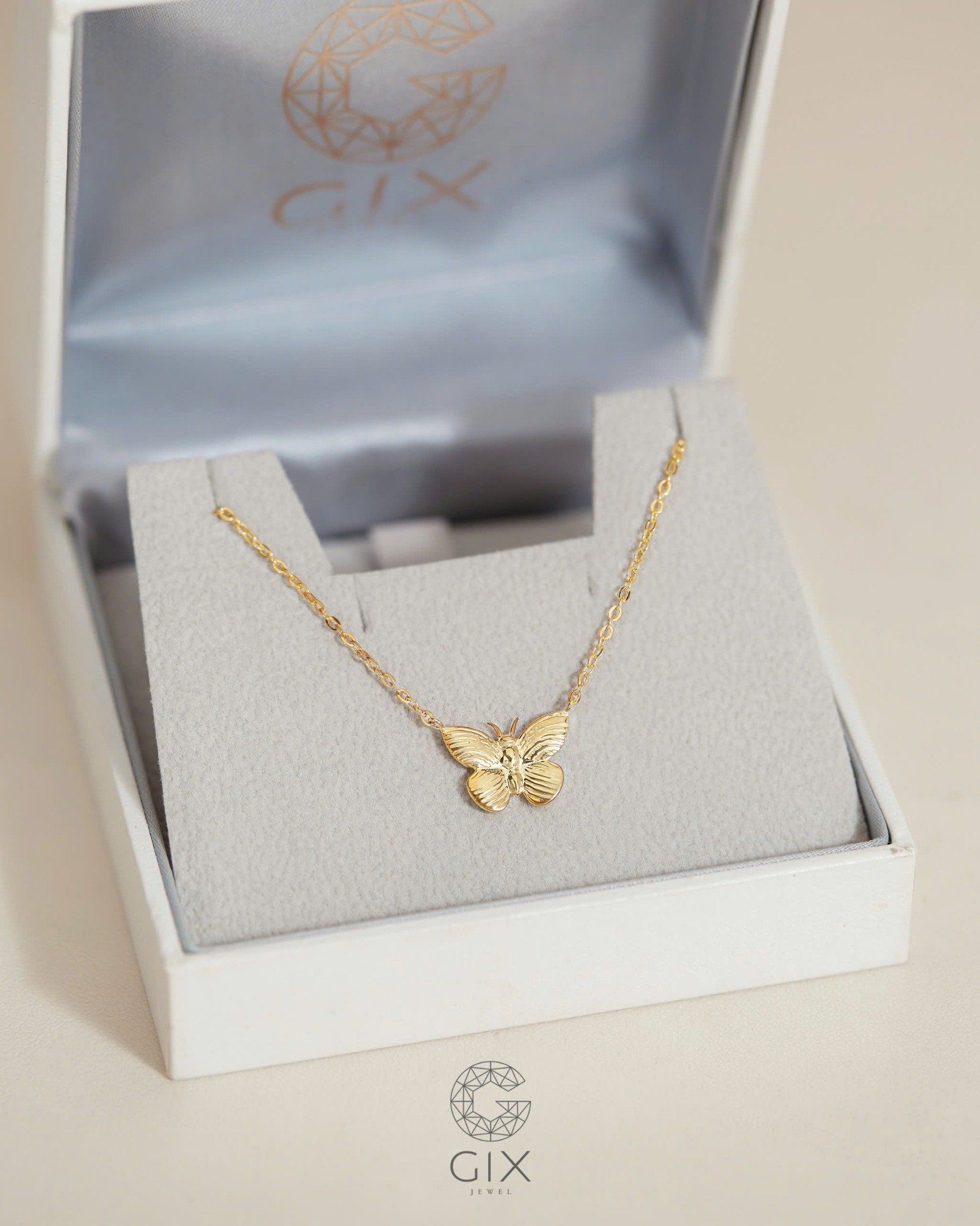  Dây chuyền bươm bướm vàng tây & bạc đẹp - Butterfly Whisper | Gix Jewelry 