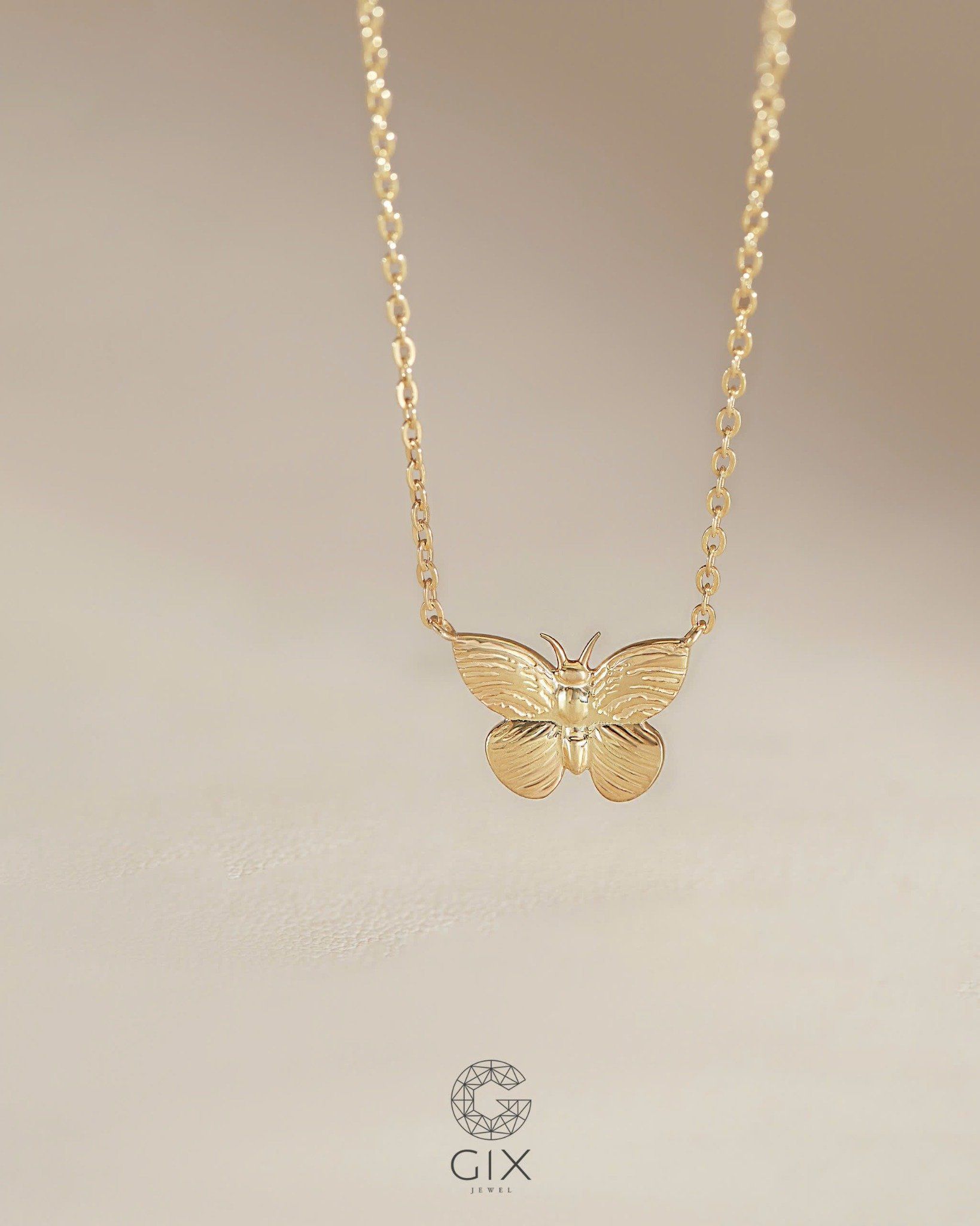  Dây chuyền bươm bướm vàng tây & bạc đẹp - Butterfly Whisper | Gix Jewelry 