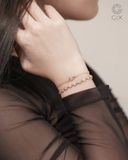  Vòng tay tennis đính đá vàng 18k & bạc đẹp cho nam nữ đeo đôi Gix Jewel 