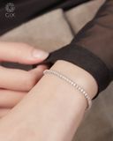  Lắc tay tennis nam nữ vàng 18k & bạc 925 Gix Jewel đính đá cao cấp 