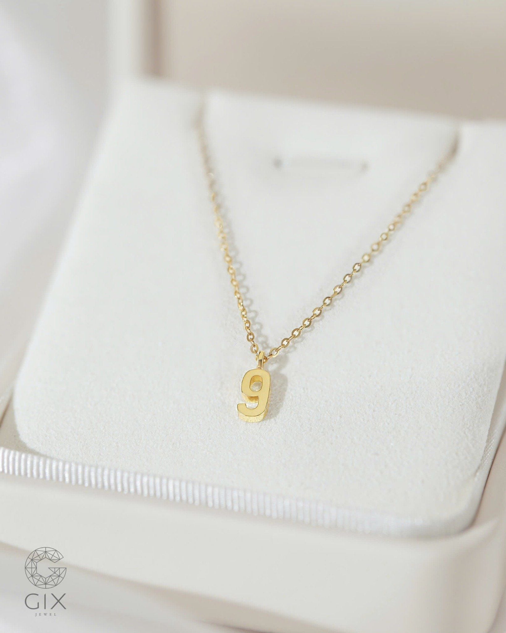  Dây chuyền số chủ đạo sợi bạc và vàng 18k - Number Necklace | Gix Jewelry 