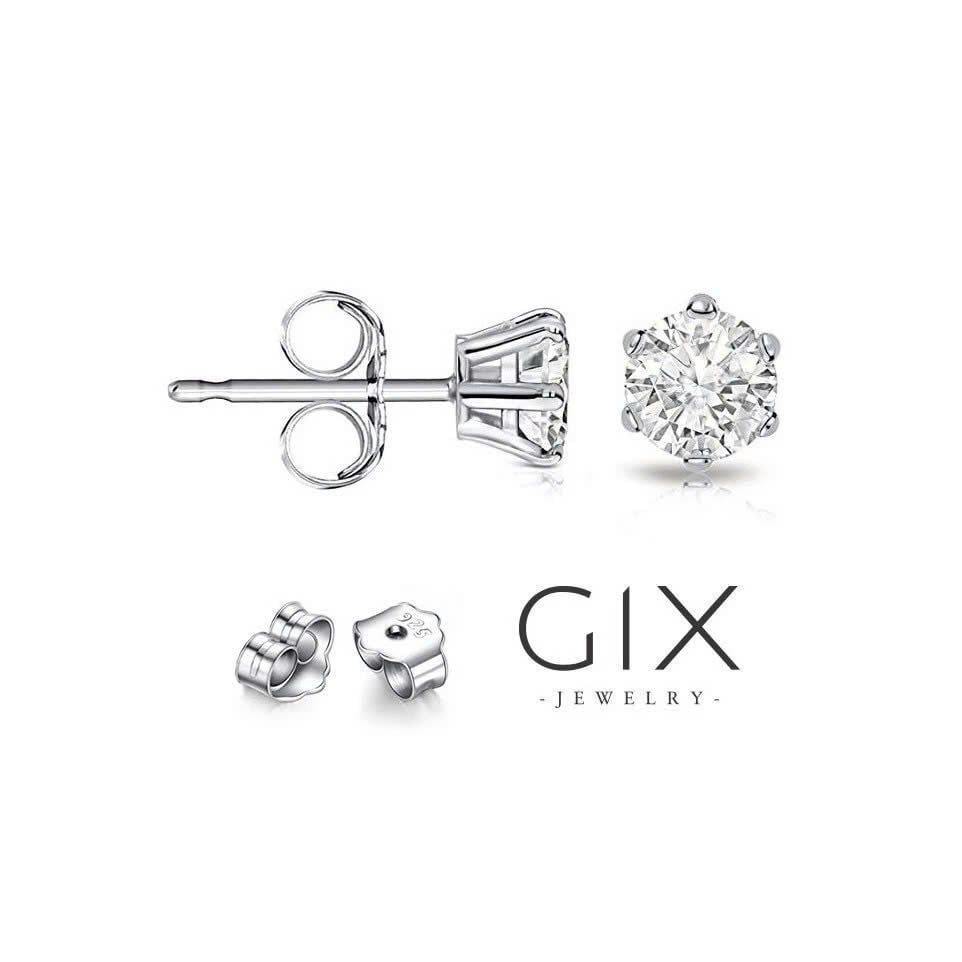  Bông tai bạc nữ mạ vàng trắng đẹp Gix Jewel Bảo Hành Trọn Đời SPGBT15 