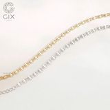  Lắc tay bạc 925 Gix Jewel mạ vàng dây đôi SPGLT12 