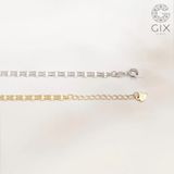  Lắc tay bạc 925 Gix Jewel mạ vàng dây đôi SPGLT12 