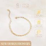  Lắc tay bạc 925 Gix Jewel mạ vàng dây đôi SPGLT12 