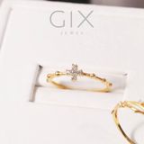  Nhẫn nữ bạc đẹp mạ vàng thánh giá HCM Gix Jewel SPGN22 