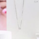  Dây chuyền bạc nữ đẹp mạ vàng đá CZ trắng cao cấp SPGDC07 | Gix Jewel 