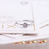  Nhẫn bạc trắng cao cấp mạ vàng nữ đẹp Gix Jewel SPGN23 