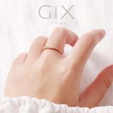  Nhẫn bạc cao cấp Hàn Quốc đá chữ nhật TPHCM Gix Jewel SPGN26 