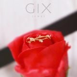  Nhẫn bạc đơn giản nụ hoa mạ vàng rẻ đẹp Gix Jewel SPGN21 