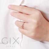  Nhẫn bạc đính đá nữ vô cực tiny mạ rose gold Gix Jewel N08 