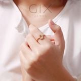  Nhẫn bạc nữ giá rẻ giọt lệ đính tấm CZ cao cấp Tphcm Gix Jewel SPGN06 