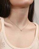  Vòng cổ hoa 4 cánh vàng tây nữ đính đá đeo ôm sát thời trang GixJewelry 