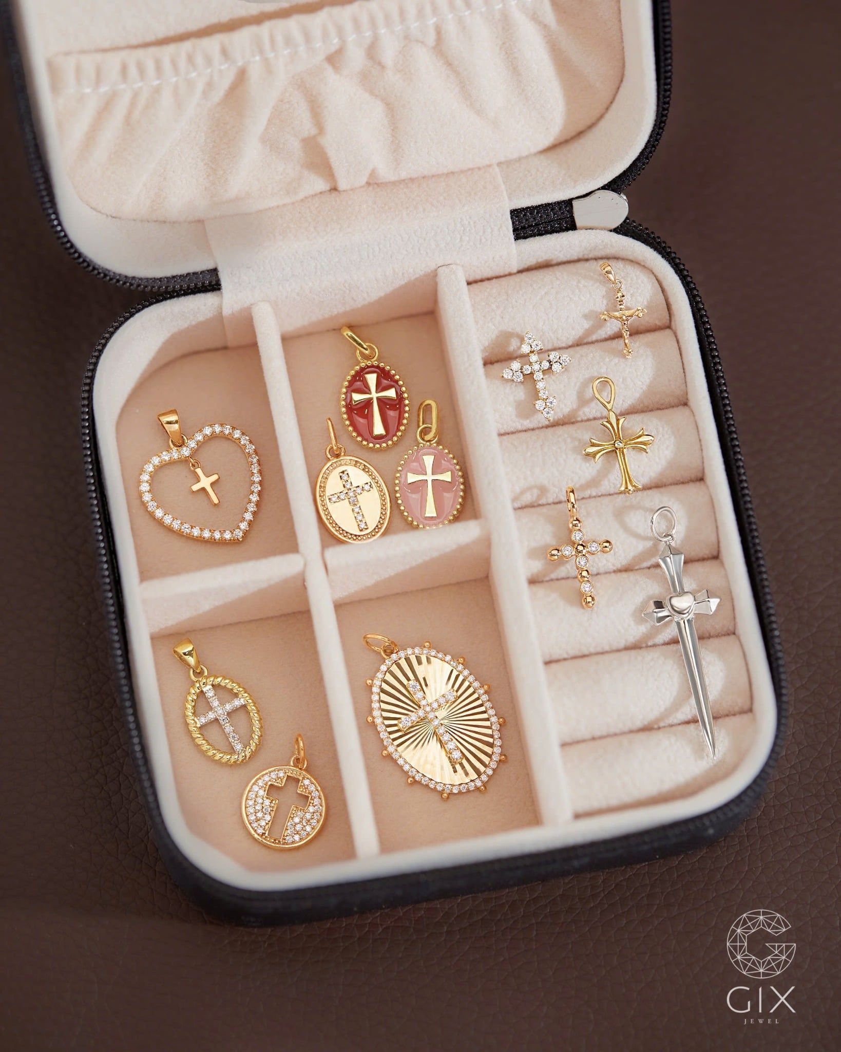  Dây chuyền thập giá vàng 18k & bạc đẹp cho nam nữ | Gixjewel 