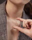  Vòng cổ mặt tròn khắc hình thánh giá bằng vàng & bạc s925 | Gixjewel 