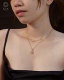  Dây chuyền nơ cho nữ vàng hồng đẹp đính đá cao cấp | Gix Jewelry 