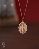  Vòng cổ thánh giá nam nữ vàng 18k & bạc sợi mảnh đẹp đính đá | Gixjewel 