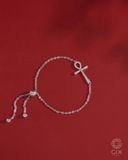  Lắc tay thánh giá vàng tây 18k đẹp sợi mảnh đính đá | Gix Jewel 