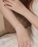  Lắc tay thánh giá vàng tây 18k đẹp sợi mảnh đính đá | Gix Jewel 