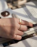  Nhẫn signet ring bạc nam cao cấp Gix Jewel xi bạch kim khắc tên theo yêu cầu 