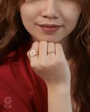  Nhẫn thánh giá nam nữ vàng hồng đính đá đẹp | Gix Jewel 