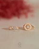  Nhẫn thánh giá nam nữ vàng hồng đính đá đẹp | Gix Jewel 