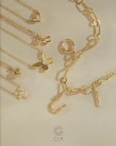  Vòng cổ mắc xích lớn gắn chữ cái theo tên cho nam nữ | Gix Jewel 