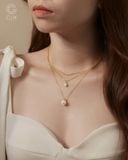  Dây chuyền ngọc trai nữ vàng tây 18k sợi mảnh đẹp | Gix Jewel 