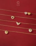  Dây chuyền trái tim vàng tây cho nữ đính đá | Gix Jewel 