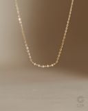  Dây chuyền kim cương tấm vàng tây sợi mảnh đẹp cho nữ | Gix Jewel 