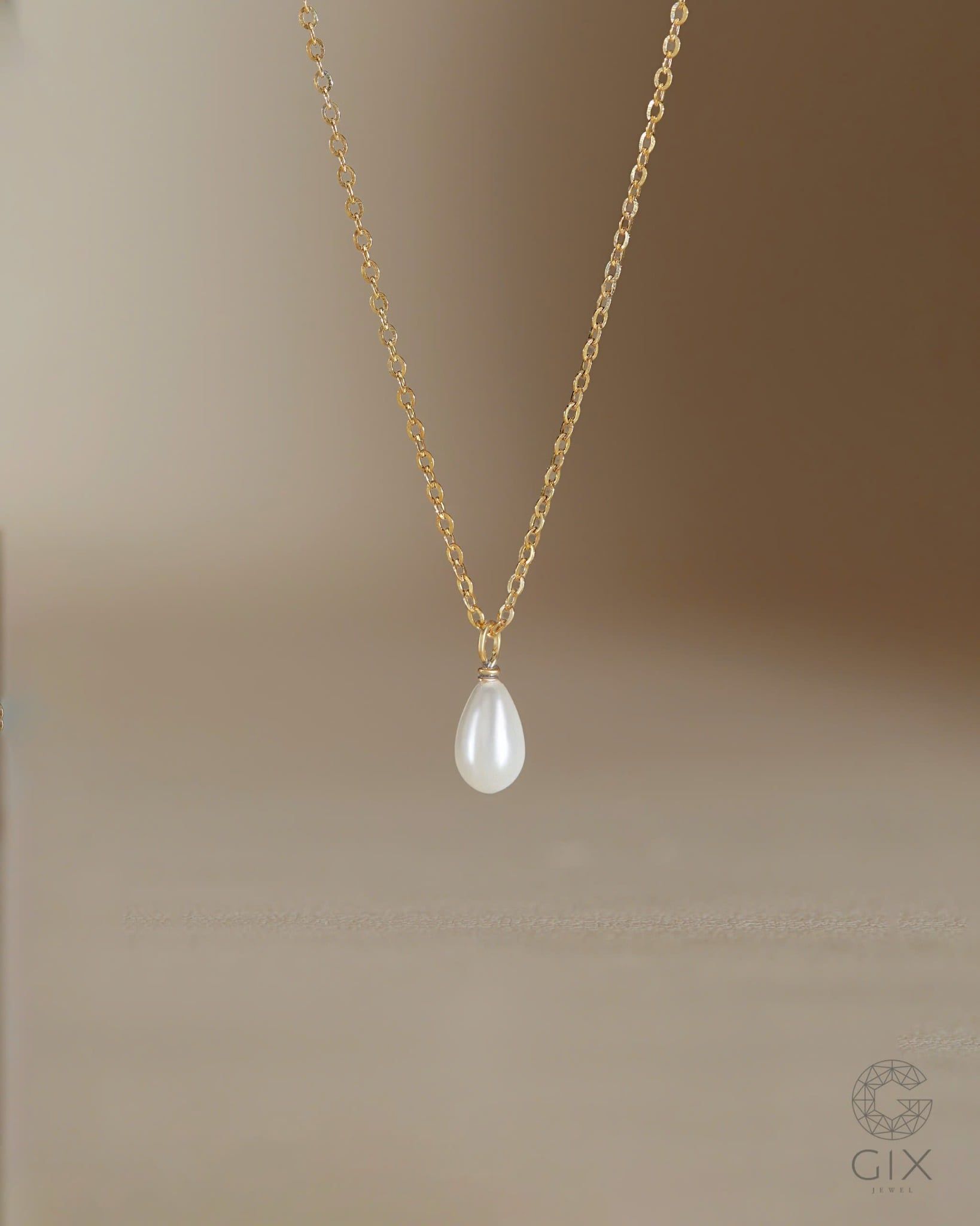  Dây chuyền ngọc trai vàng tây 18k & bạc mạ vàng đẹp cho nữ | Gix Jewel 