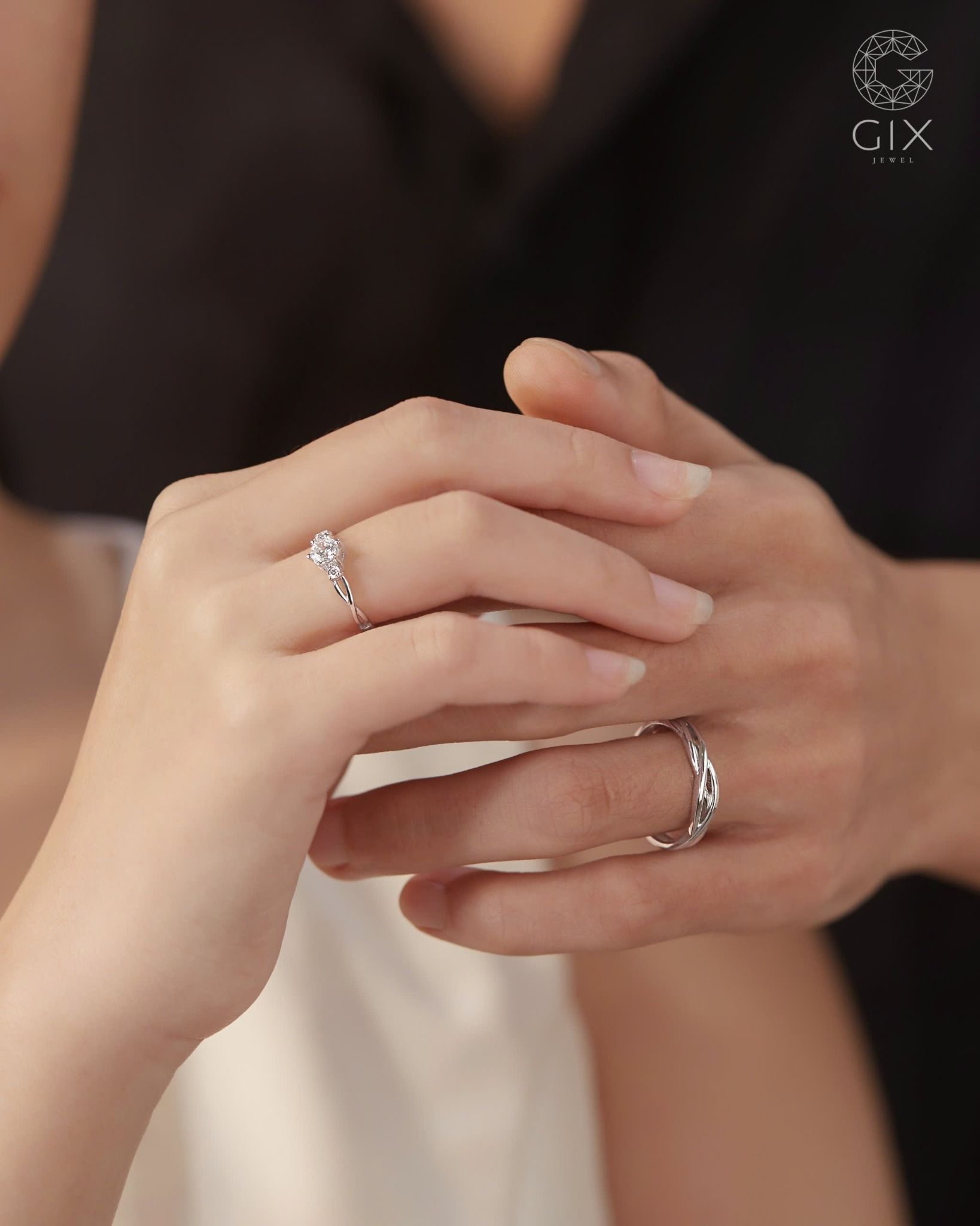  Nhẫn Cưới Vàng 18K Gix Jewelry - GCR25050040 