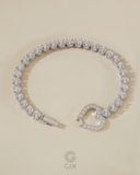  Lắc tay tennis trái tim đính đá 4mm cao cấp | Gix Jewel 