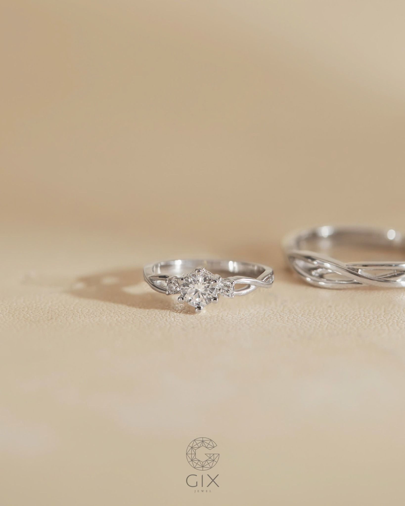  Nhẫn Cưới Vàng 18K Gix Jewelry - GCR25050040 