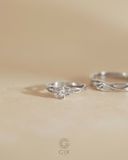  Nhẫn cưới bạch kim vàng ý đẹp kiểu độc đáo gắn kim cương Gix Jewelry 