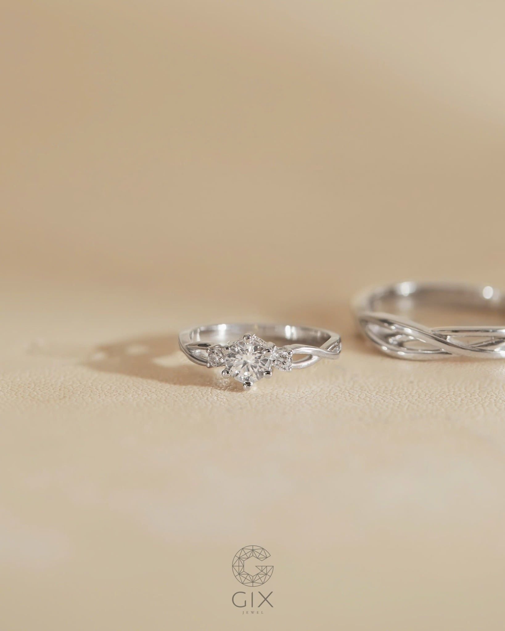  Nhẫn Cưới Vàng 14K Gix Jewel - GCR25050040 