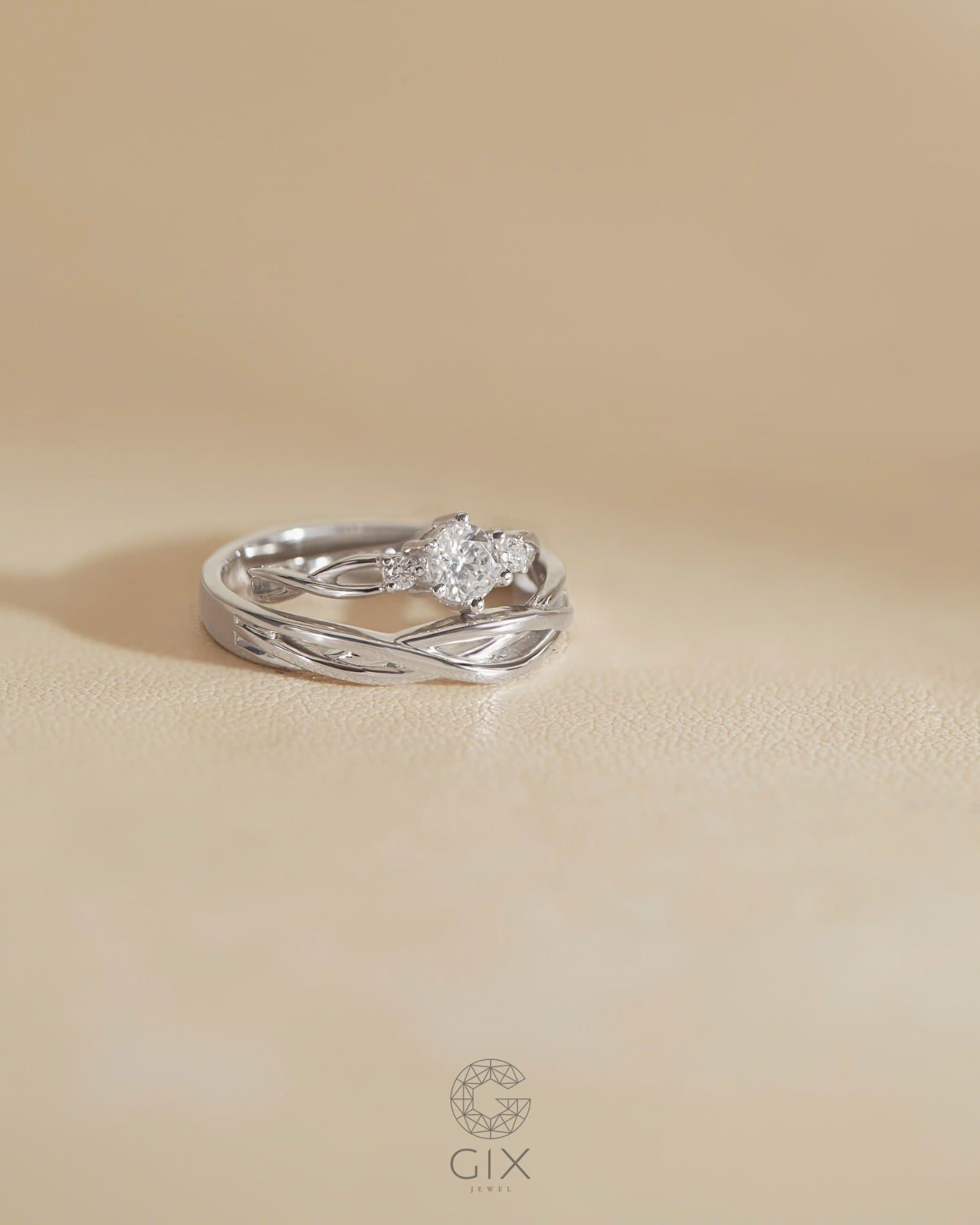  Nhẫn Cưới Vàng 610 Gix Jewel - GCR25050040 