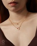  Dây chuyền chữ Love vàng hồng 18k đính đá cao cấp | Gix Jewel 