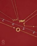  Dây chuyền vàng tây nữ đẹp hình chữ love | Gix Jewel 