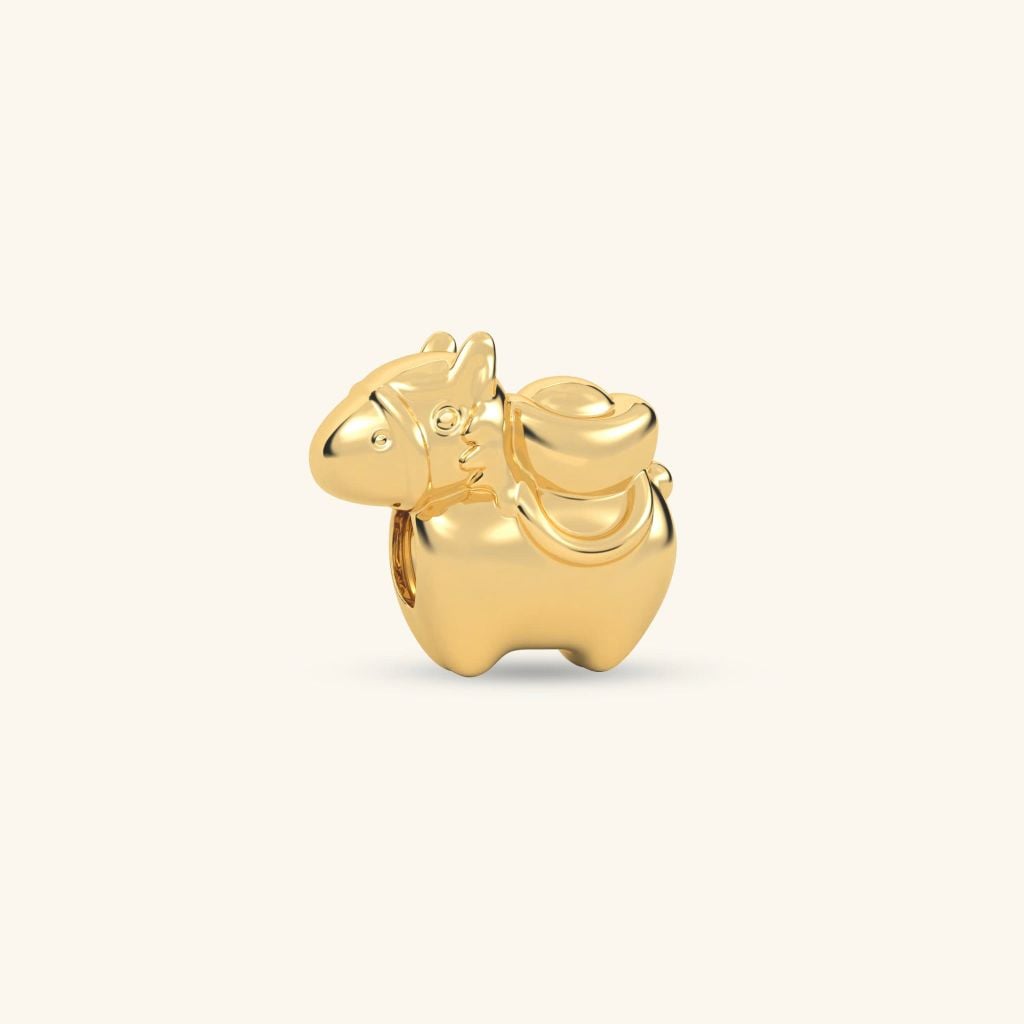  Mặt dây ngựa Tài Mã bạc & vàng 18k | Gix Jewel 