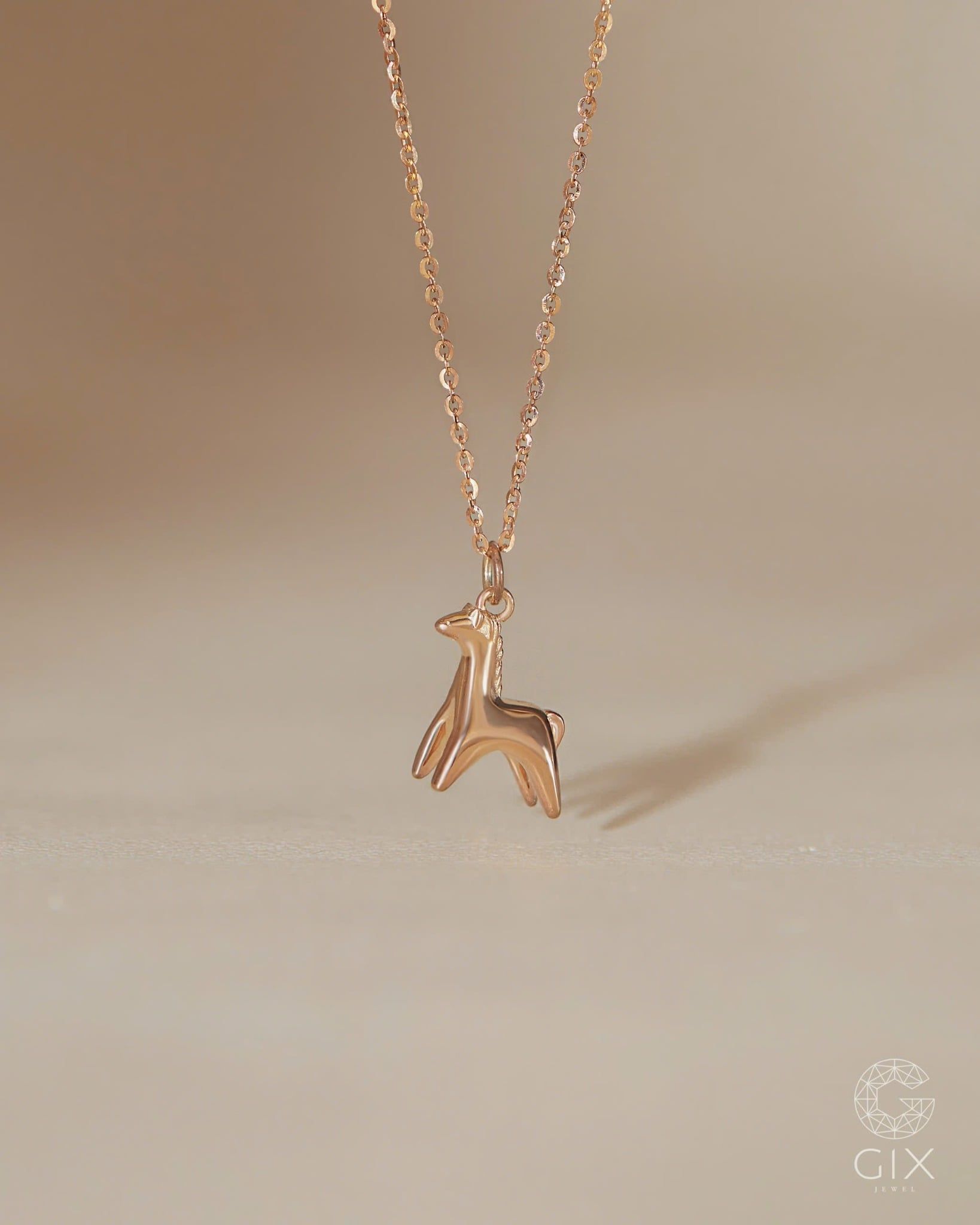  Dây chuyền ngựa bạc 925 & vàng tây sợi mảnh đẹp | Gix Jewel 