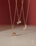  Dây chuyền ngựa bạc 925 & vàng tây sợi mảnh đẹp | Gix Jewel 