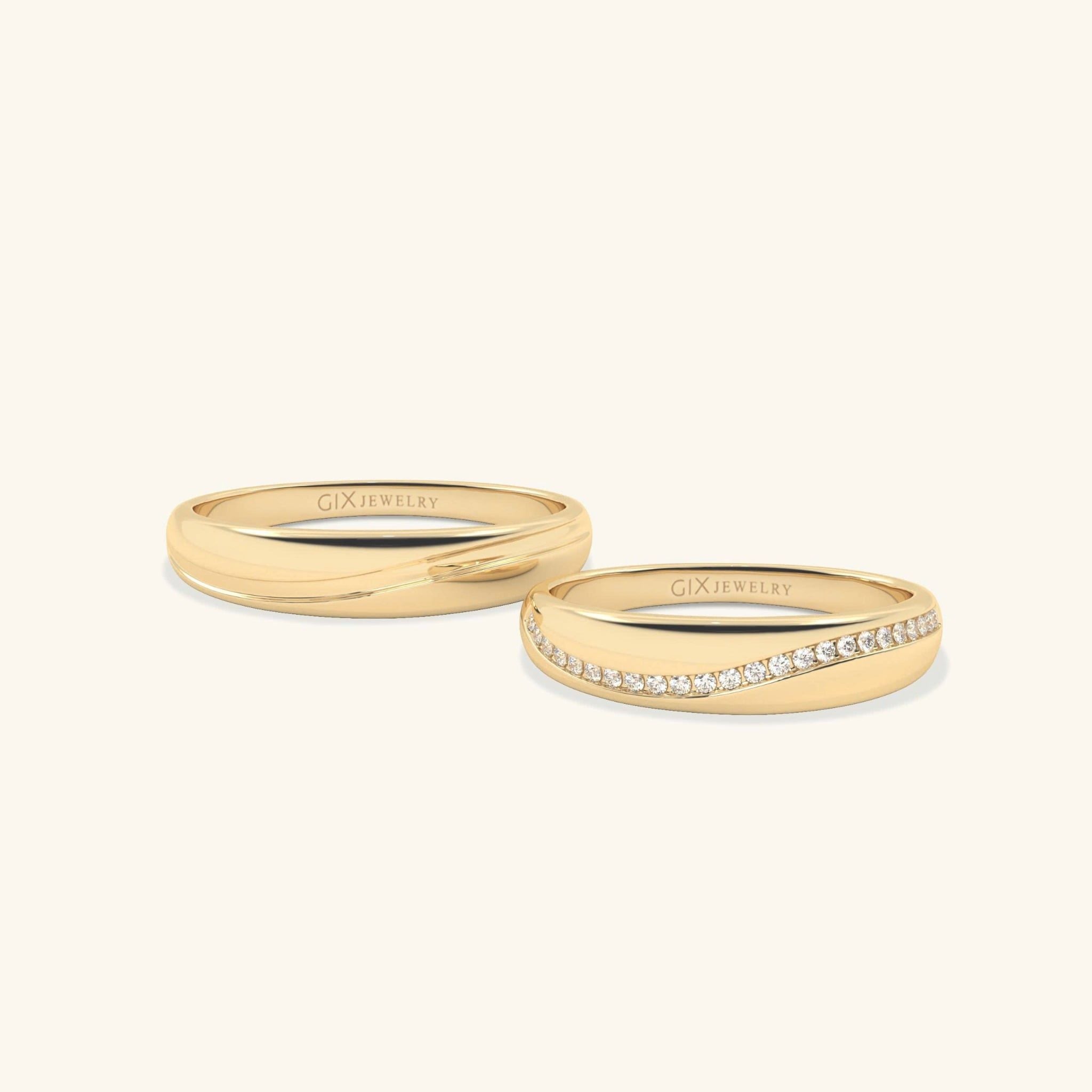  Nhẫn cưới vàng thiết kế riêng - GCR25050179 | Gix Jewel 