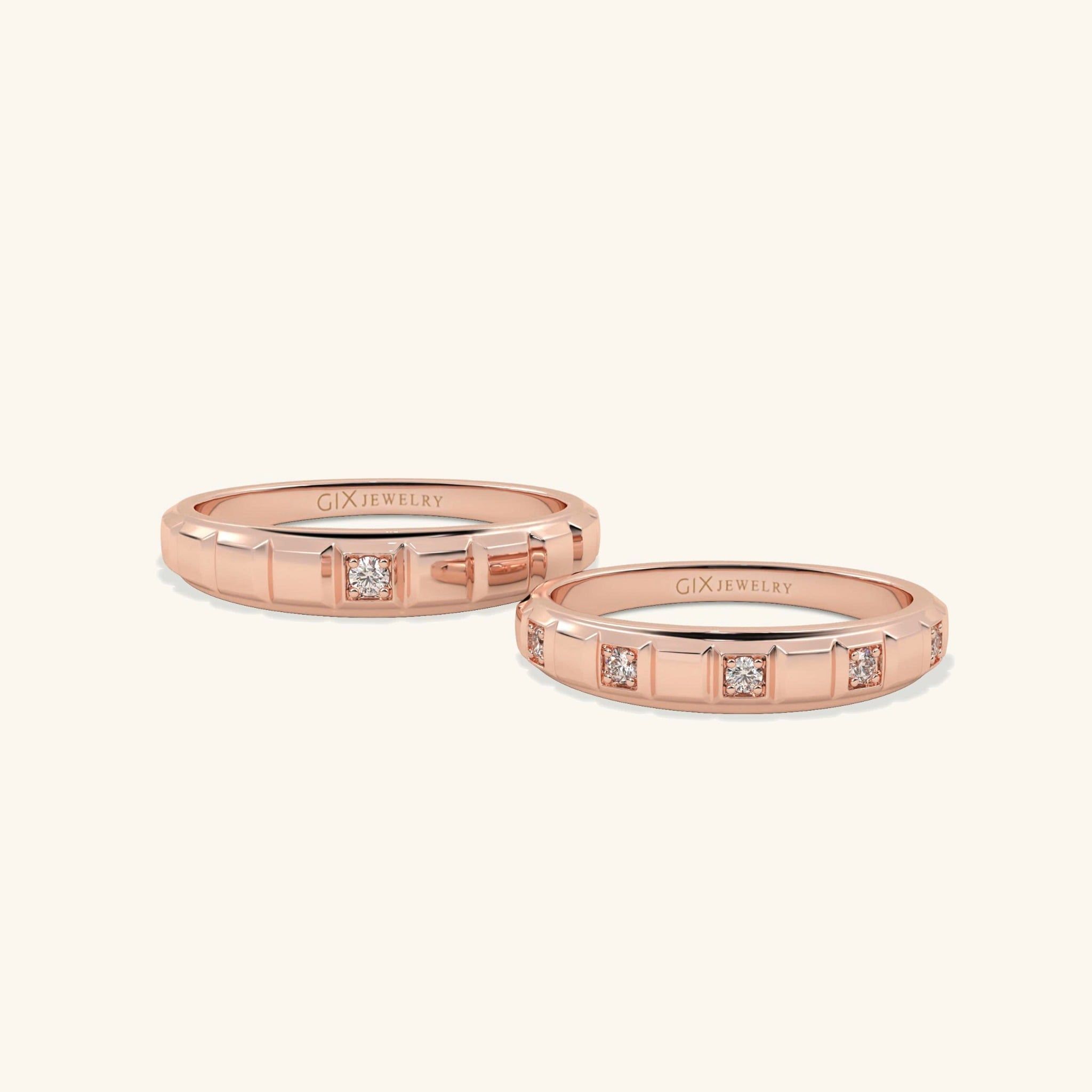  Nhẫn cưới vàng thiết kế riêng - GCR25050175 | Gix Jewel 