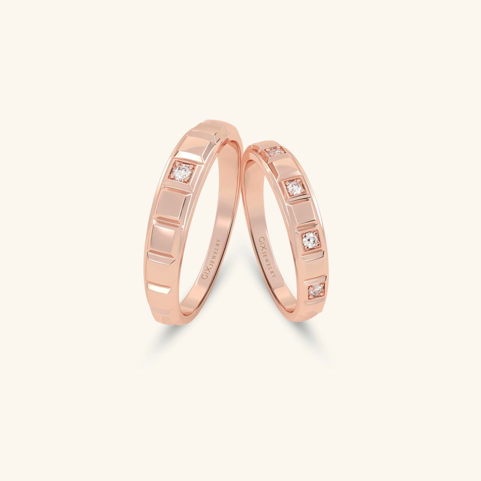  Nhẫn cưới vàng thiết kế riêng - GCR25050175 | Gix Jewel 