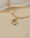  Vòng tay mắc xích vàng tây & bạc 925  gắn charm theo yêu cầu | Gix Jewel 