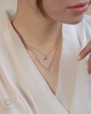  Dây chuyền vàng tây sợi mảnh mặt bướm & hoa đính đá | Gix Jewel 