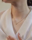  Dây chuyền hoa 4 cánh vàng tây 18k sợi mảnh đẹp | Gix Jewel 